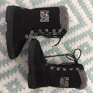 Bebe girls black boots